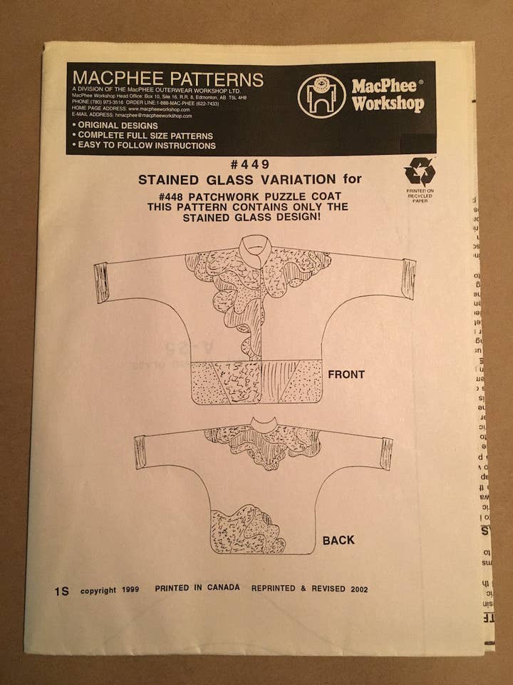 #449 STAINED GLASS VARIATION for wholesale by Macphee Workshop