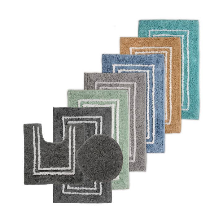 ST Mary’s Tufted 3 Pc 100% Cotton Rug Set with Latex Backing for wholesale by Bed Bath Fashions