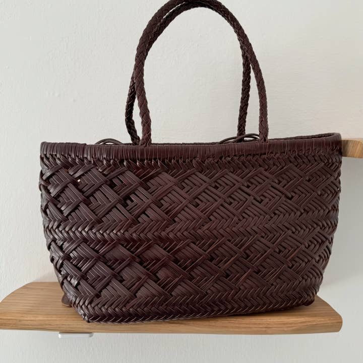 Sook Stainable - Wholesale Tote Bag - Women's - Suri - Herringbone Hand Weaving Tote Shoulder Bag2