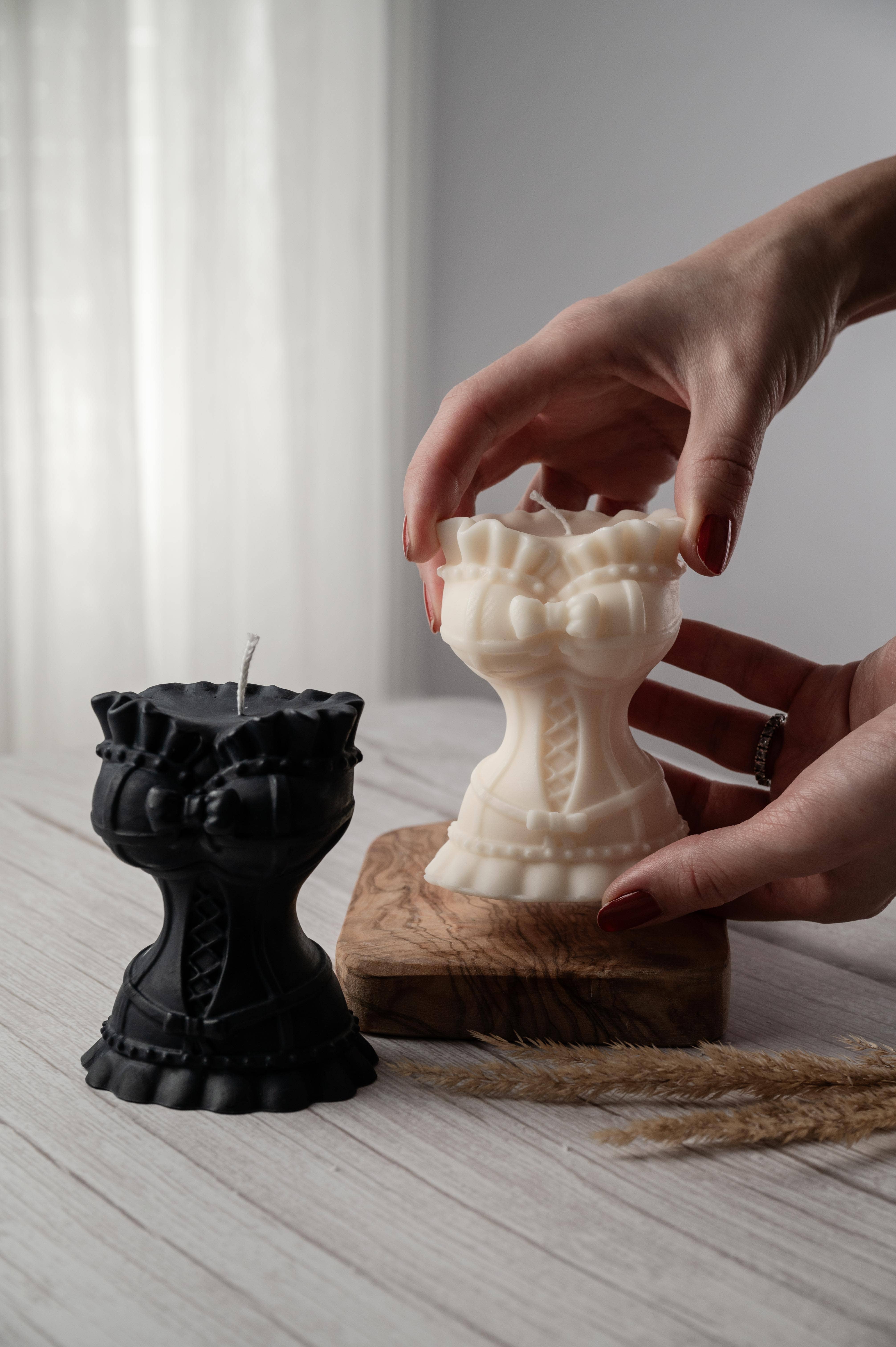 Allure CA - Wholesale Novelty Candle - Corset Candle | Bustier Soy Wax Body Candle2