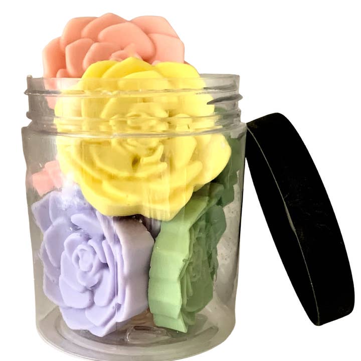 Plunk Soap - Wholesale Party Favor - Pastel Succulent Soaps in a Jar: Party Favors | Unique Gift