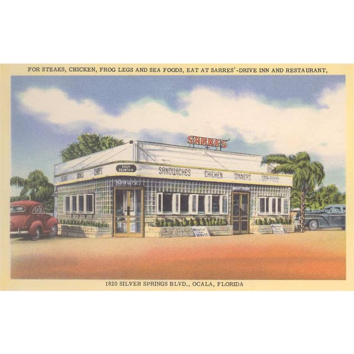 Found Image Press - Wholesale Sticker - Sticker RS-416 Sarr's Drive-In, Ocala