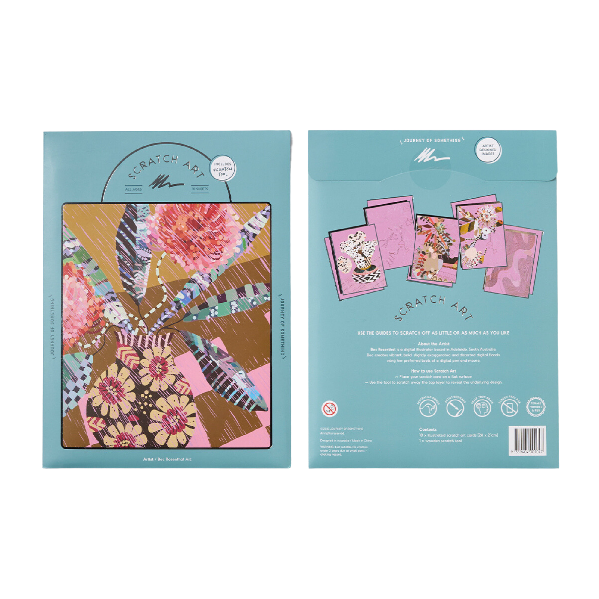 Journey Of Something AU & EU - Wholesale Doe-het-zelf-knutselset - Scratch art - ontspannende en bevredigende creatieve kaarten1
