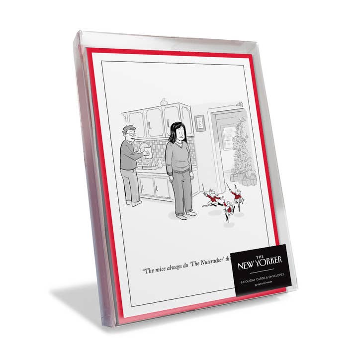 Nelson Line – Großhandel Weihnachtskarte – Nut Cracker Mice — New Yorker Cartoon-Weihnachtskarte