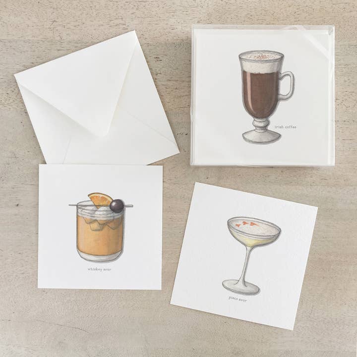 Coffret Cartes/Cocktails. 01 Whisky et Bourbon pour la vente par Yeesan Loh