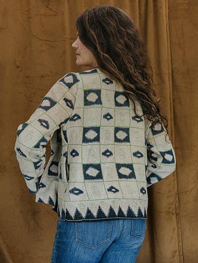 Veste Kantha Vintage - Blue Bayou pour la vente par Wings Hawaii