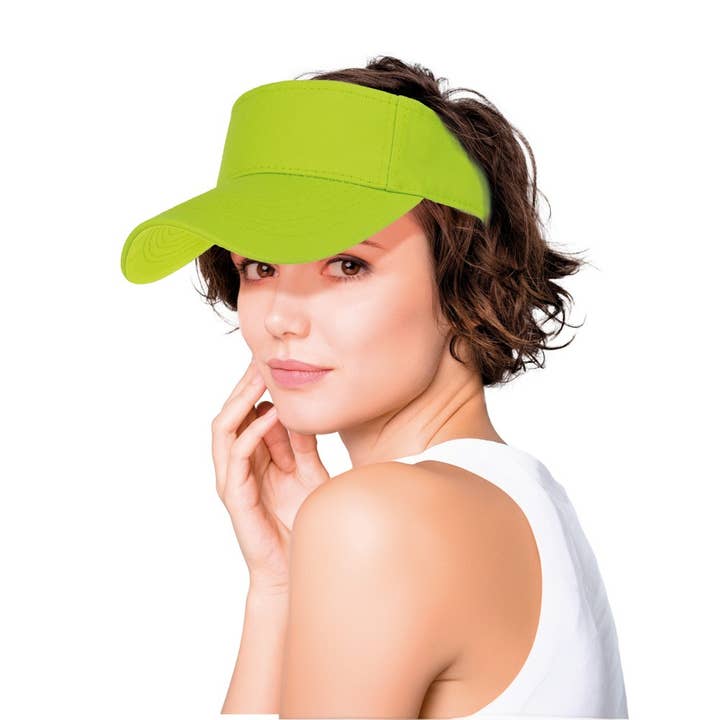 VISIERE FLUO NEON VERT pour la vente par Party Pro