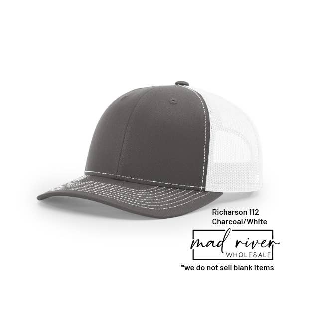 Mad River - Wholesale Trucker Hat - Unisex - Antler Silhouette Trucker Hat on Richardson 112 or 115