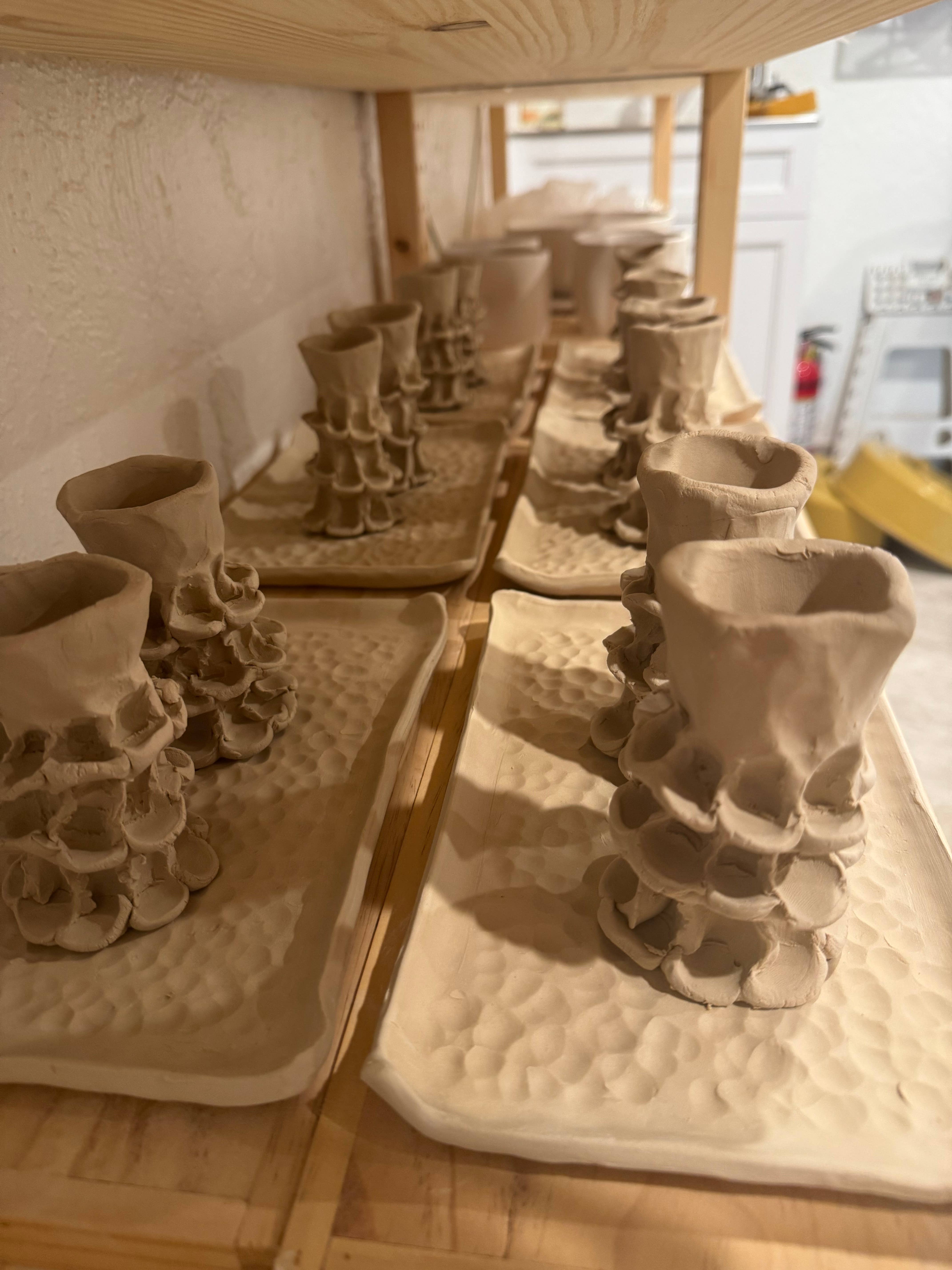 Design by Pouneh - Wholesale Candle holder - Organic Elegance Candlestick Set with Tray.8