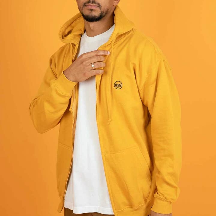 The Classics Kapuzenjacke mit Reißverschluss - gesticktes Logo für den Großhandel von Plant Faced Clothing
