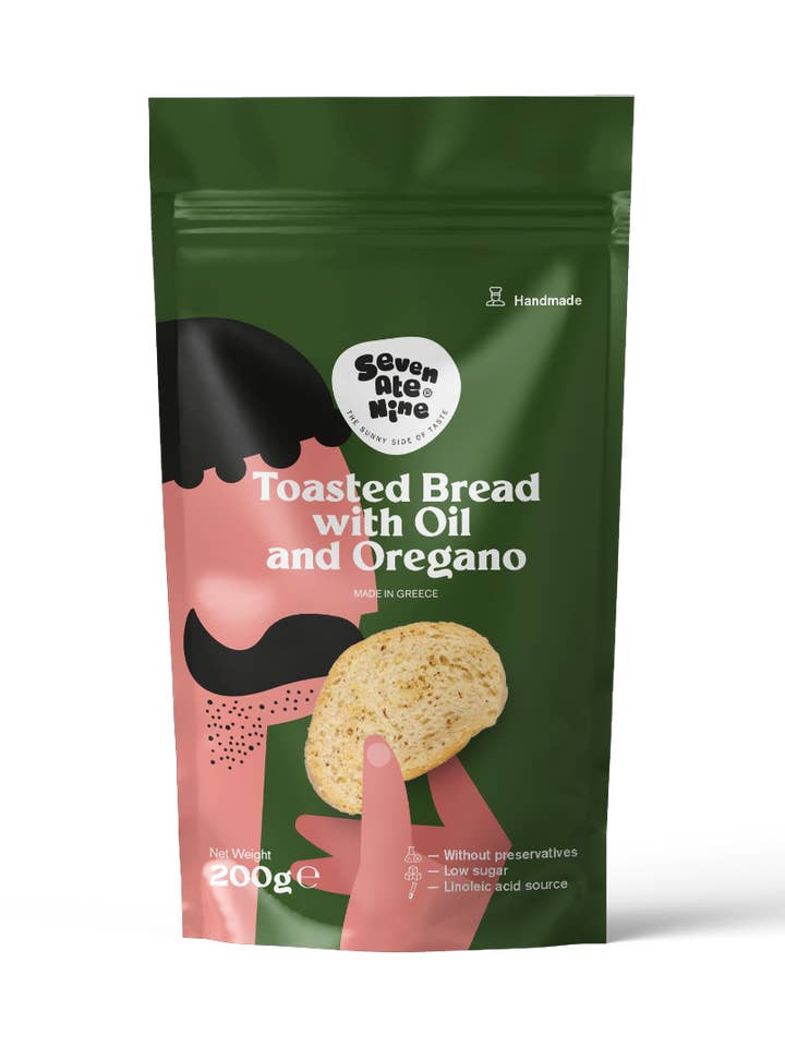 7 ate 9 Toasted bread bites with Olive oil and Oregano for wholesale by 7ate9