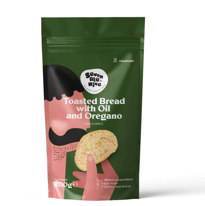 7ate9 - Wholesale Crackers - 7 ate 9 Toasted bread bites with Olive oil and Oregano 0