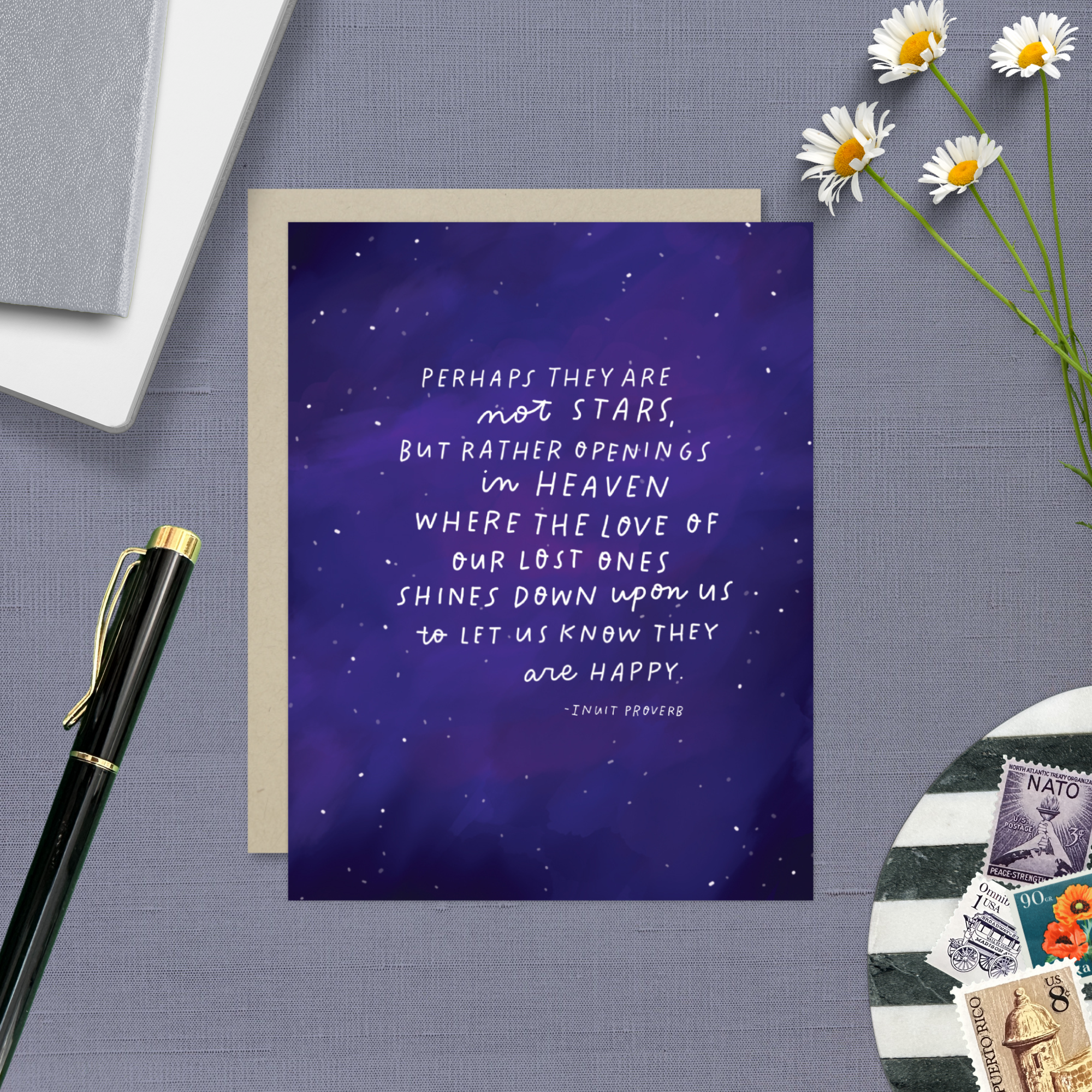 Barone and Co. - Vente Carte de condoléances - Carte de sympathie avec proverbe inuit4