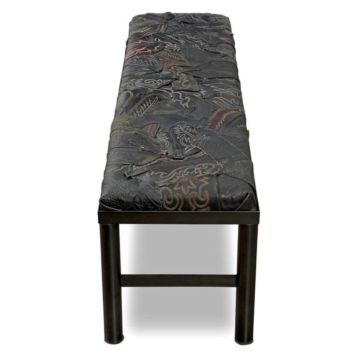 Black DECOR | COWBOY BOOT BENCH for wholesale on Faire3