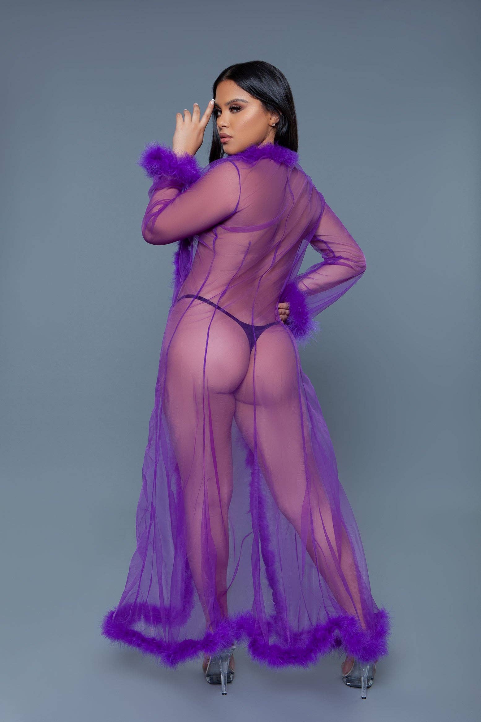 BeWicked - Wholesale Robe - Women's - BW1650 Marabou Robe35