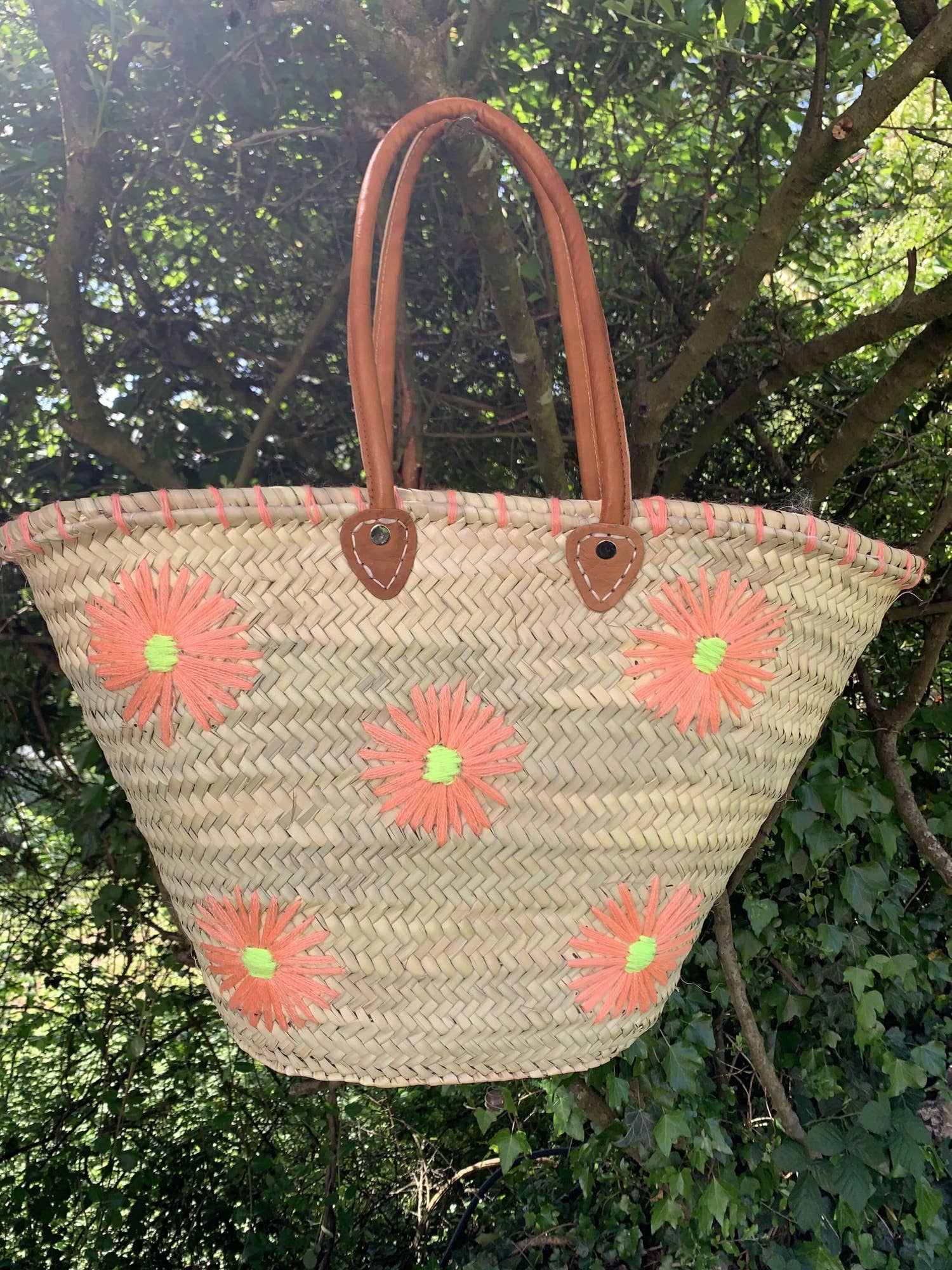 DarKech - Wholesale Beach bag - Flowers Market basket STRAW BAG Handmade, French Market3