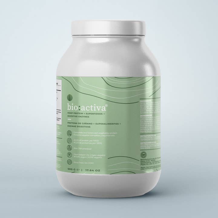 bionobo - Wholesale Protein/Superfood Powder - bio:activa® proteína de cáñamo + superfoods + enzimas0