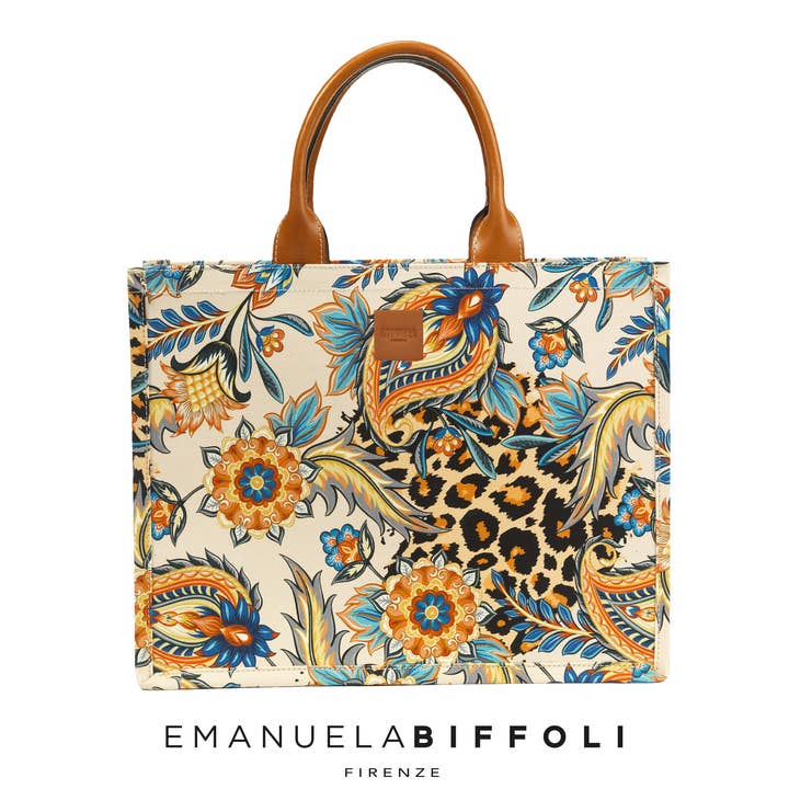 „STARKE“ EINKAUFSTASCHE MIT TIERMOTIV für den Großhandel von EMANUELA BIFFOLI FIRENZE