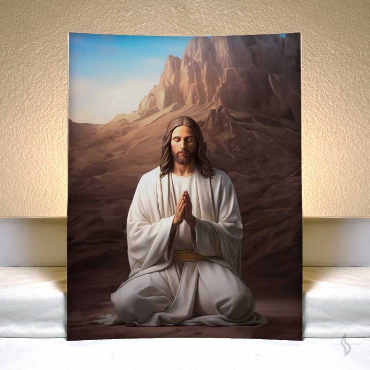 Spiritual Art Supply - Wholesale Art Print - Jesus Prayer Art Print, P-RCJ28 Poster All Sizes