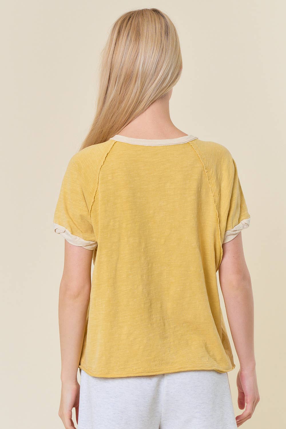 【海外 正規品】 Wholesale 44259T - TOP OVERSIZED SLEEVE SHORT WASHED VINTAGE ルアー・フライ