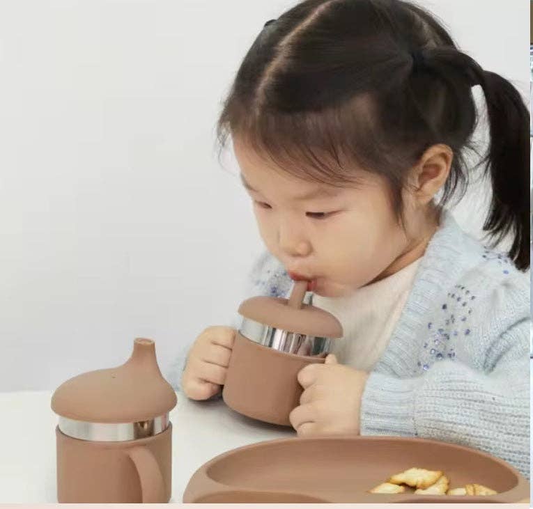 CBC DESIGNS - Wholesale Drinking Glass/Cup - Kids & Baby - CBC Kids- 3-in-1 Stainless and Silicone Sippy Cup7