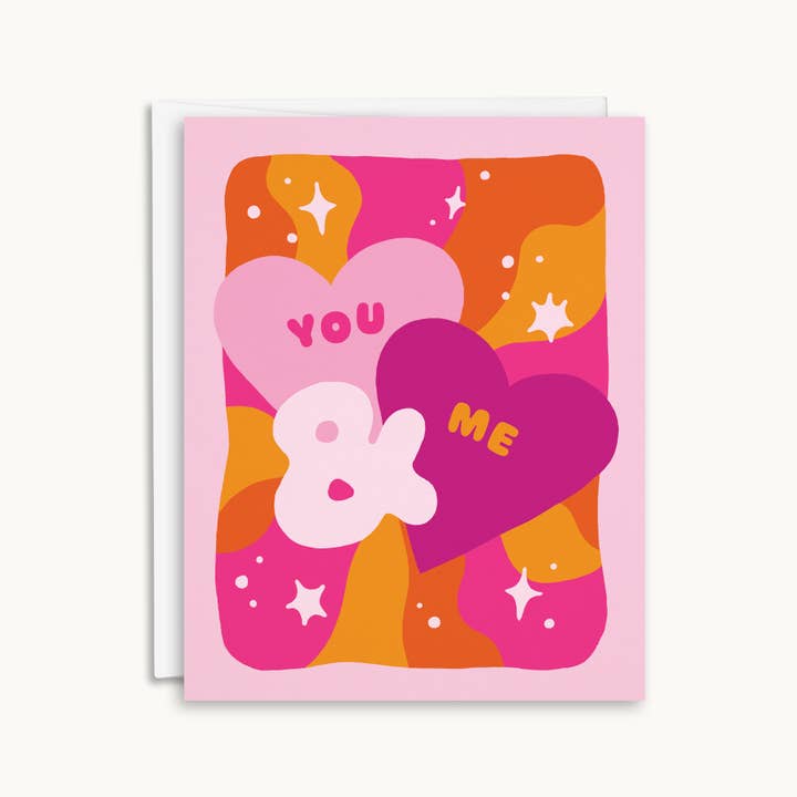 You & Me Card for wholesale by Salad Bar Studio