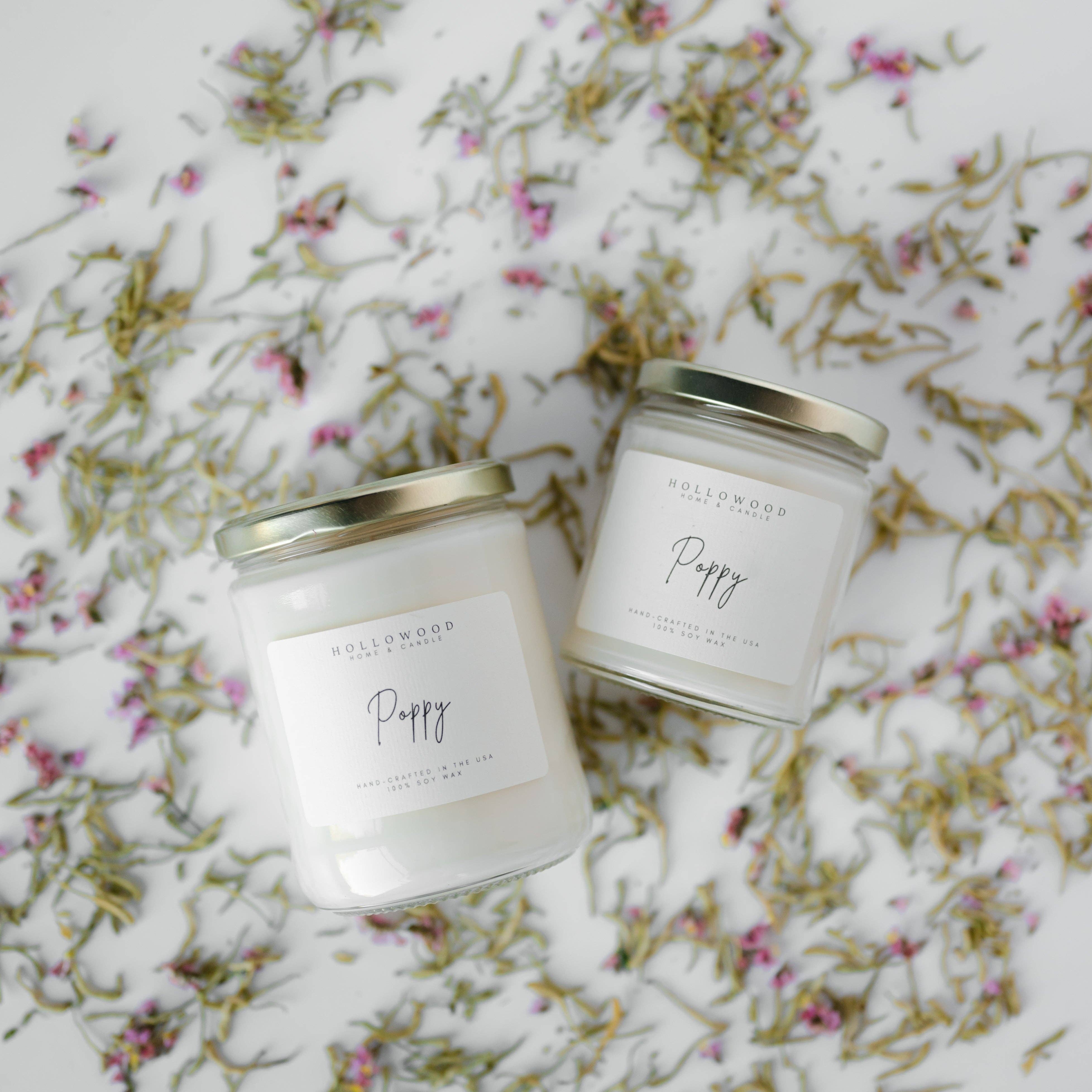 HOLLOWOOD FRAGRANCE - Wholesale Jar/Filled Candle - POPPY | CANDLES2