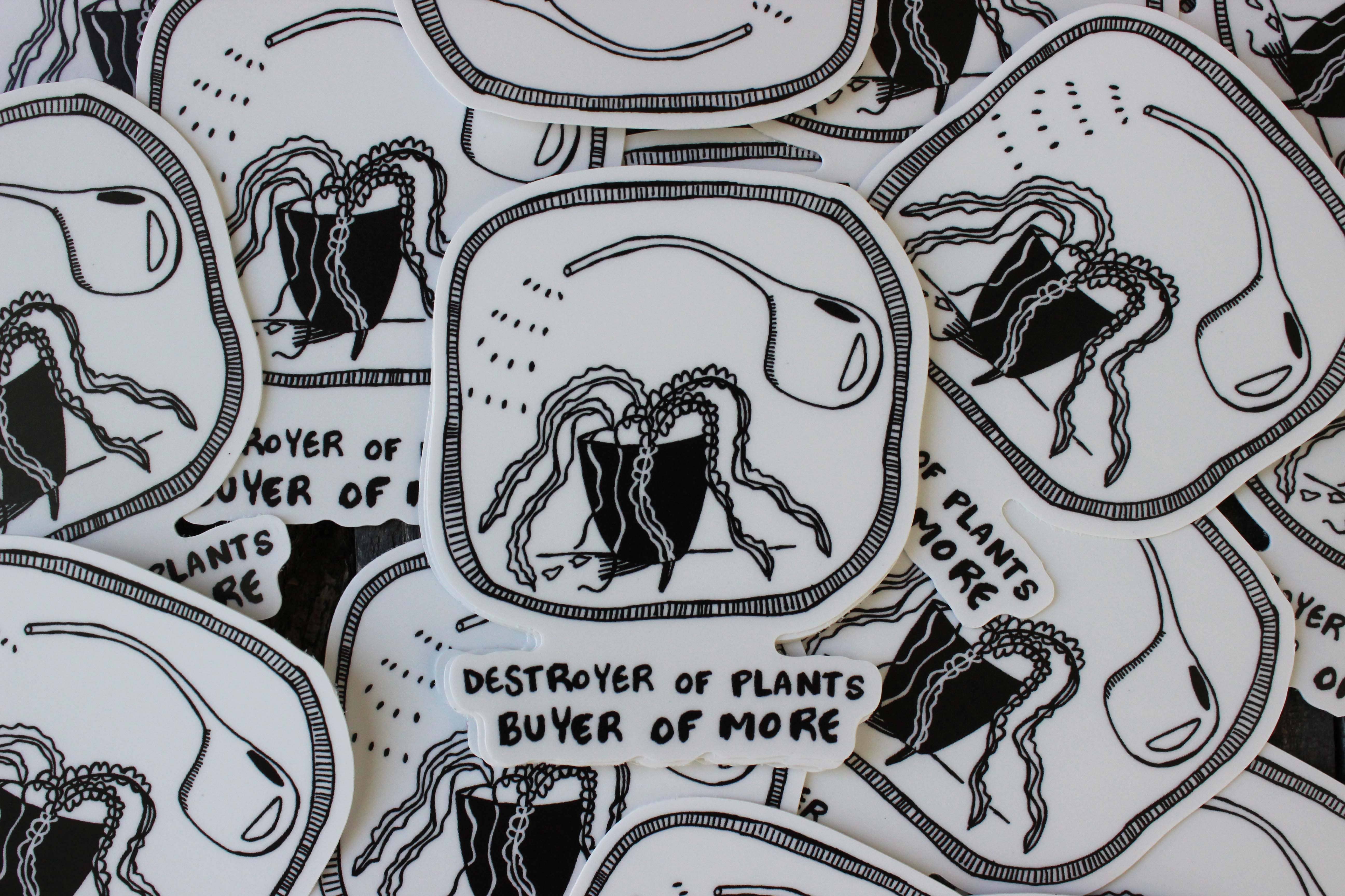 Yonder Studios - Wholesale Sticker - Plant Destroyer Sticker2