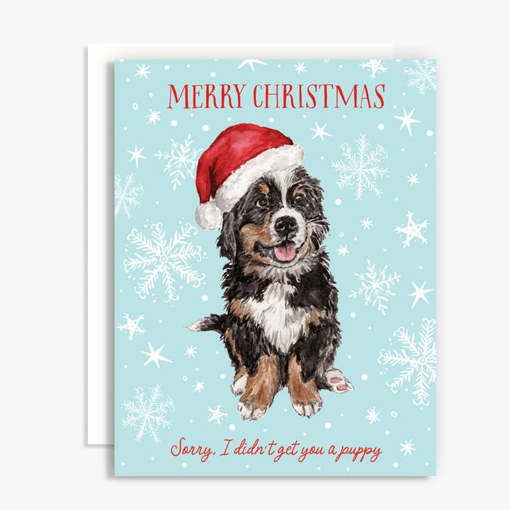 Undskyld, jeg fik dig ikke et hvalpejulekort for engroshandel hos The Scribblist