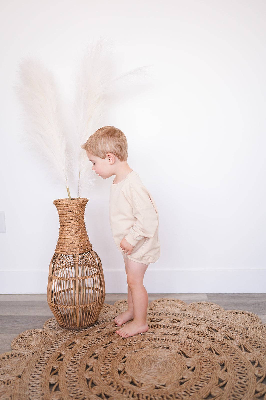 Addie Joy company - Wholesale Bodysuit (Non-Footed) - Baby - Oversized Cozy Romper - Vanilla3