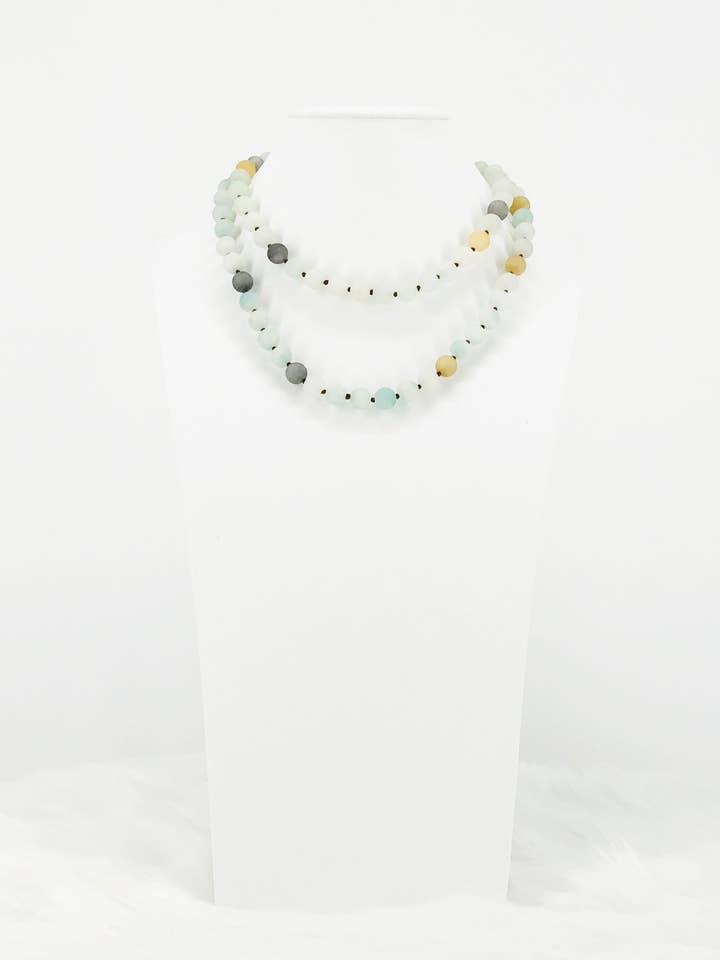 Collier en pierre d'Amazonite - N353 pour la vente par Magnolia & Peach Jewelry Boutique, LLC