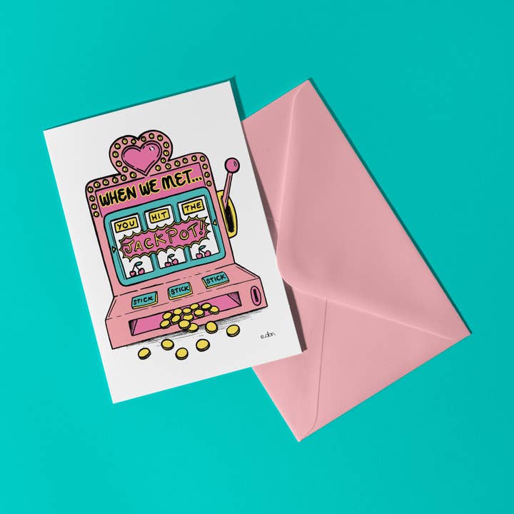 Kärleksmaskin A6 Gratulationskort för wholesale av Don Design