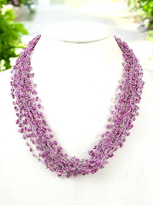 KLYNGEPERLE TYK KRAVE HALSKÆDE for engroshandel hos Andrea Bijoux