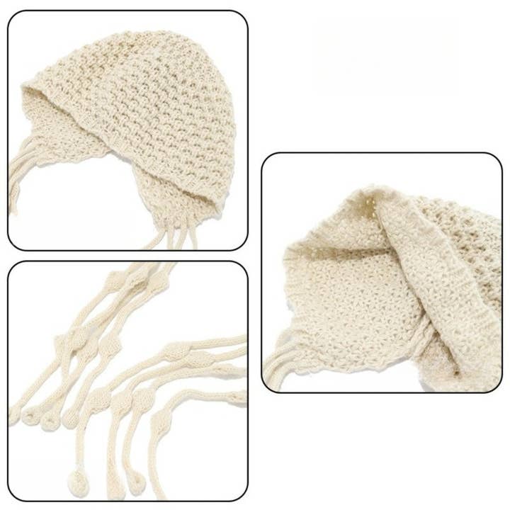 Funkyrel® Atzbranding Limited - Wholesale Beanie – Women's - Haila – Knitted Earflap Pom Winter Knitted Beanie4