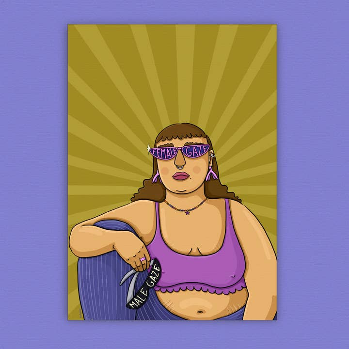 Poster "Female Gaze“ für den Großhandel von Illustramyy