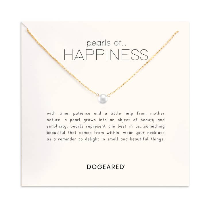 pearls of happiness kleine witte parelketting voor wholesale door Dogeared