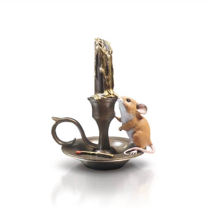 Richard Cooper Bronze - Wholesale Candle holder - Candlestick - Cold Cast Bronze Mouse (259BR)1
