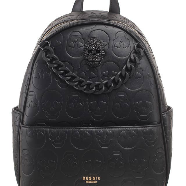 Bessie London - Wholesale Backpack - Women's - SKULL CHAIN BACKPACK9