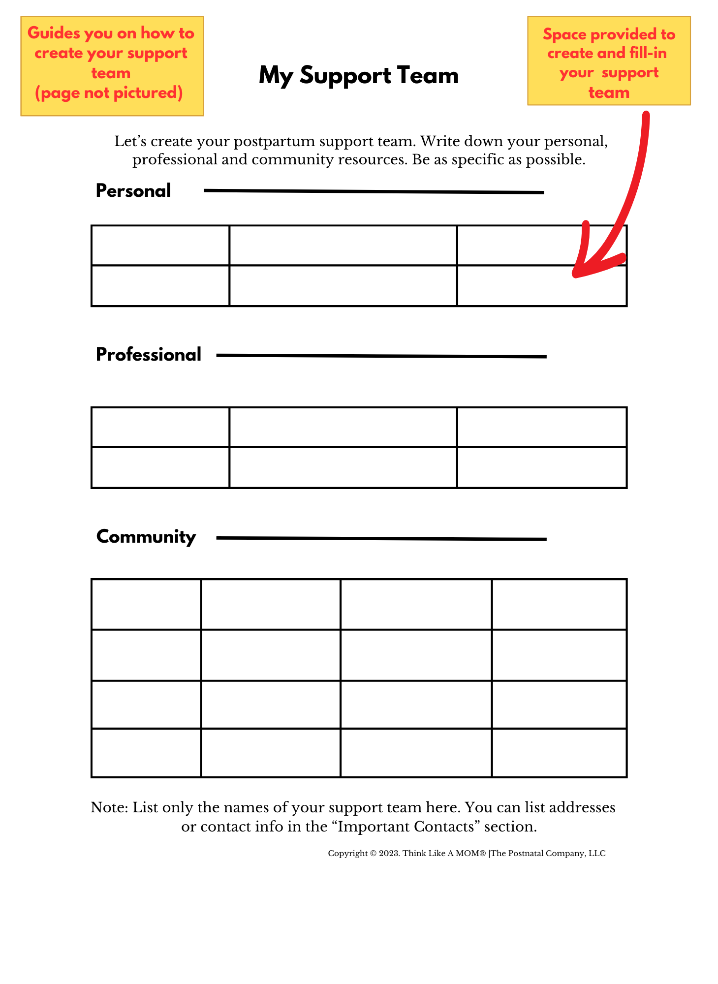 Think Like A Mom - Wholesale Planner - Postpartum Planner1