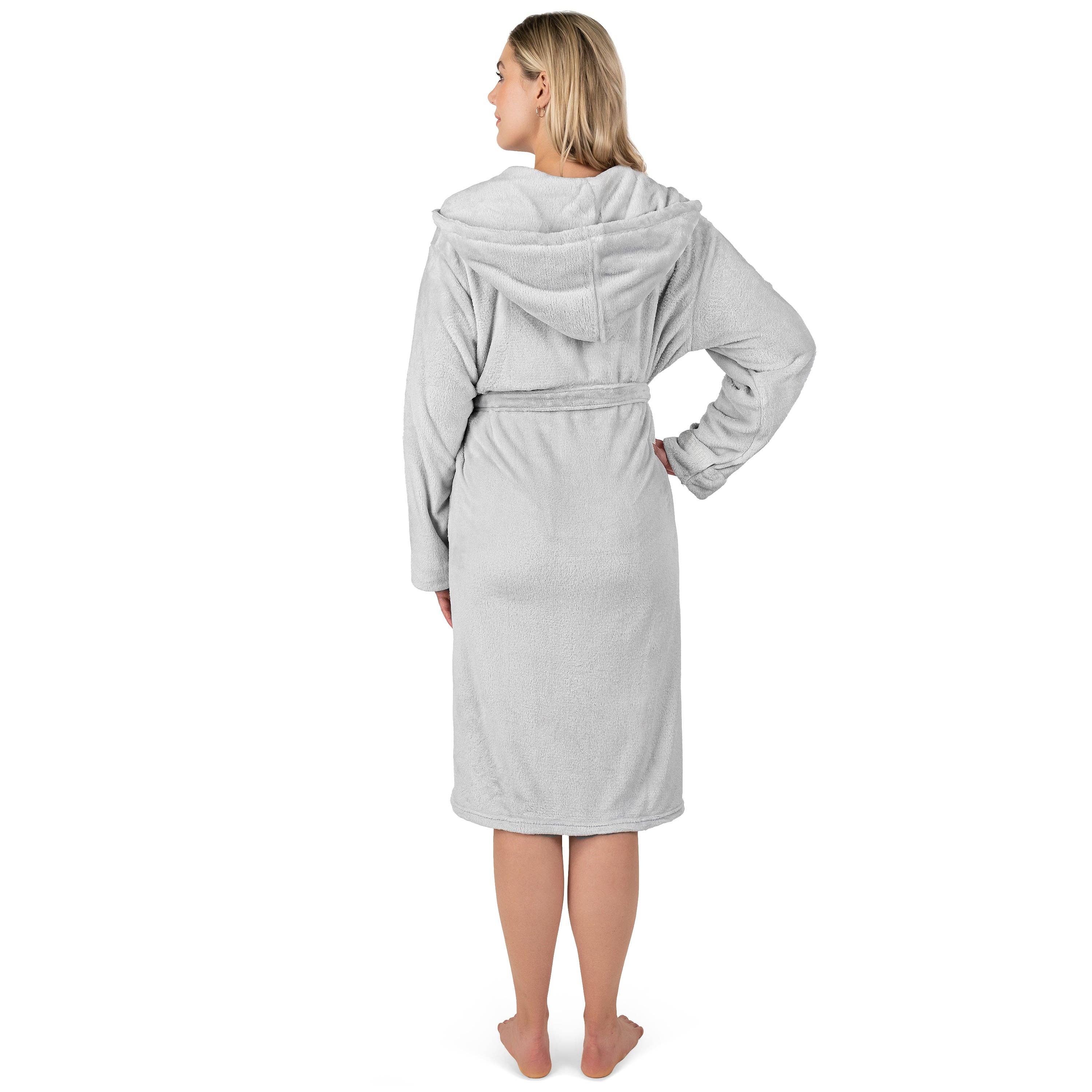 Pavilia - Wholesale Robe - Women's - Women's Classic Fleece Robe with Hood10