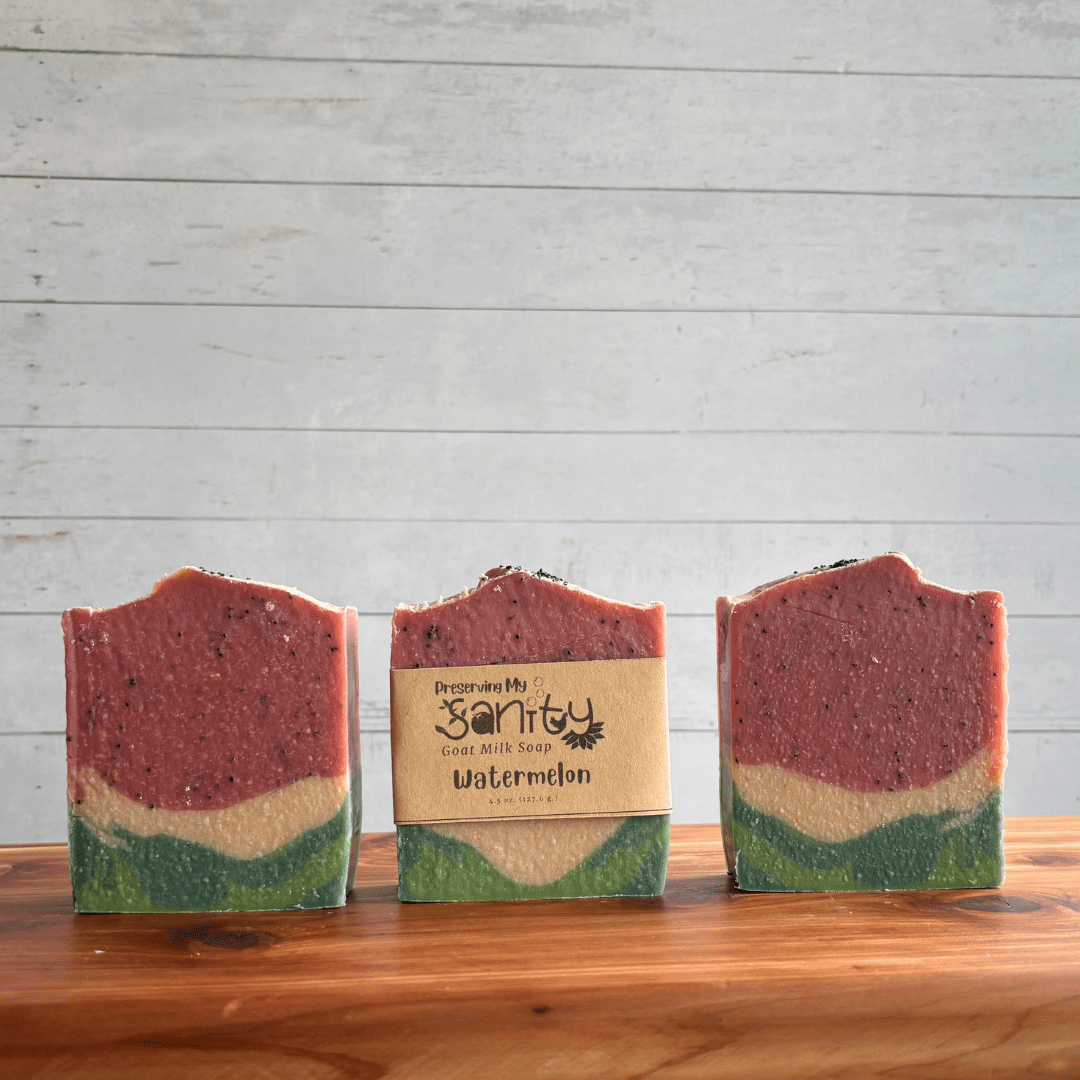 Preserving My Sanity Goat Milk Soap - Wholesale Bar Soap - Watermelon Goat Milk Soap | Bestsellers Soap Collection1