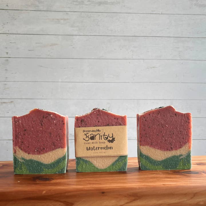 Preserving My Sanity Goat Milk Soap - Wholesale Bar Soap - Watermelon Goat Milk Soap | Bestsellers Soap Collection1