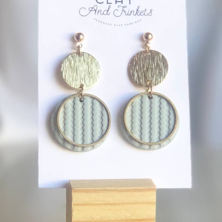 Clay and Trinkets - Wholesale Dangle Earrings - Tammy Dangles Sky-Blue
