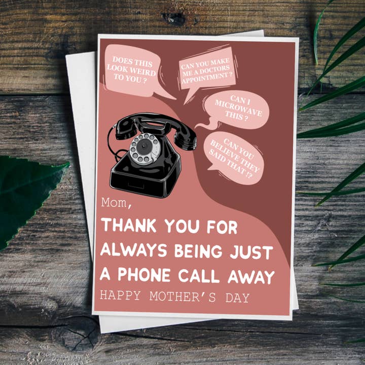 Funny Mother’s Day Card, cards for moms, Mothers Day gift for wholesale by MJ Alleyway