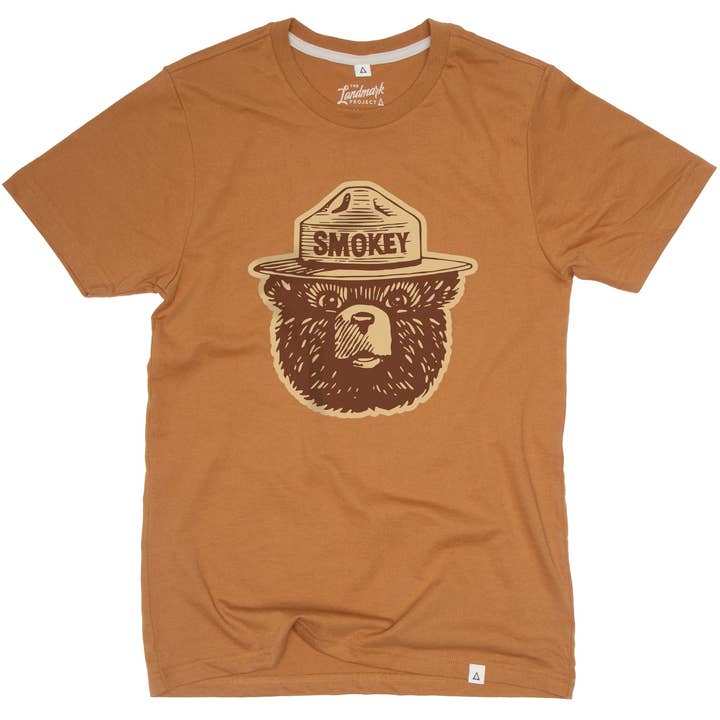 The Landmark Project - Wholesale Screen Printed T-Shirt - Unisex - Smokey Bear Logo Unisex Short Sleeve Tee5