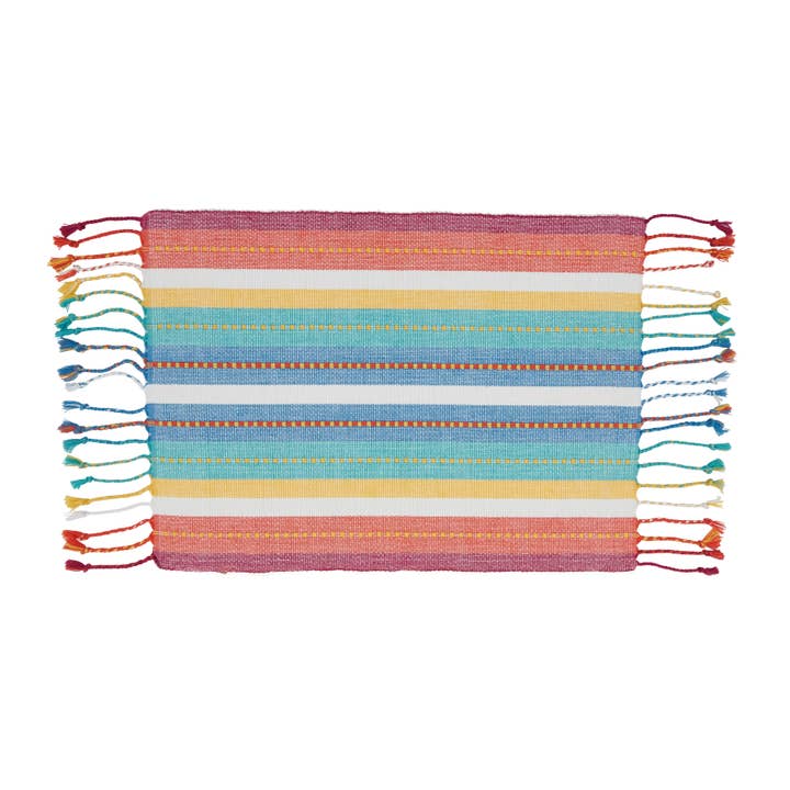 Striped Dobby Placemat for wholesale by Saro Lifestyle
