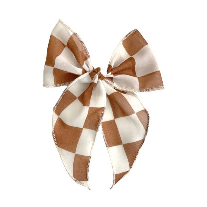 Brun brikker//Midi Fay Bow for engroshandel hos Shay+Dash