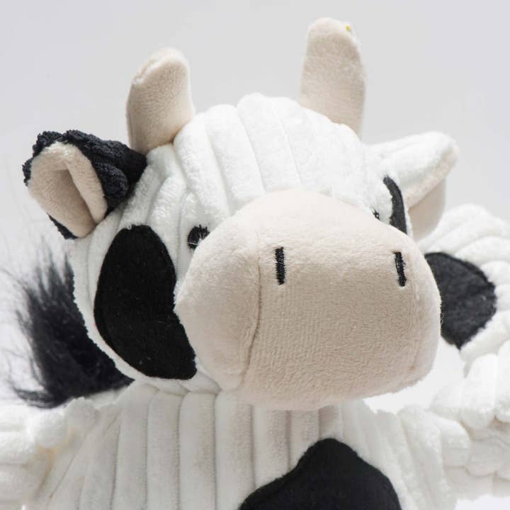HuggleGroup - Wholesale Pet Plush Toy - Dog - Dottie Cow Knottie® Plush Dog Toy