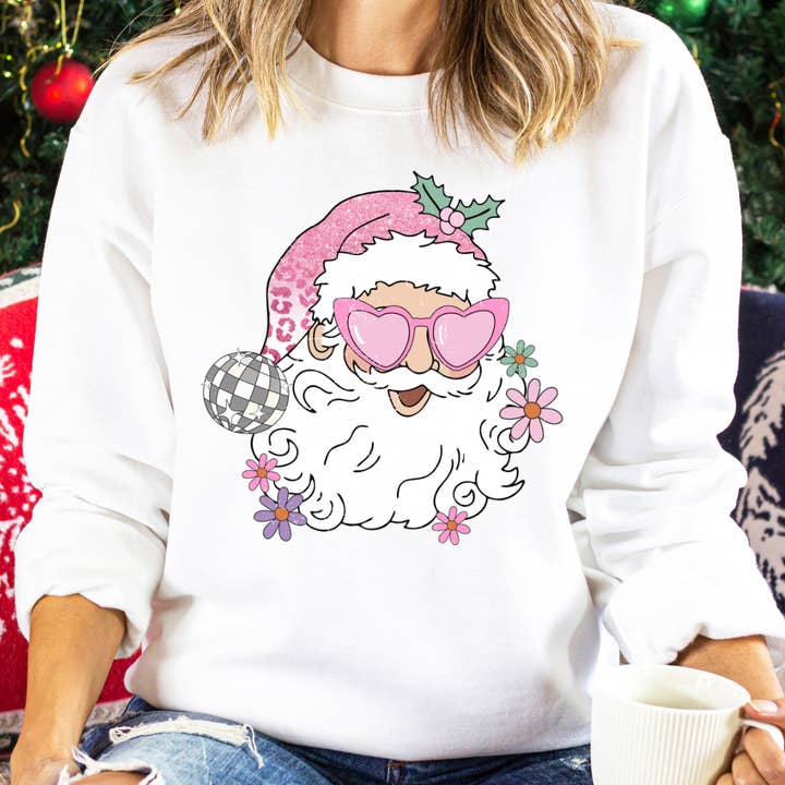 CHRISTMAS GRAPHIC SWEATSHIRT for wholesale by Bar B Tees