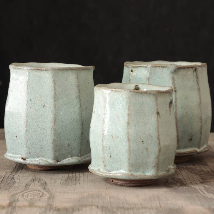 Matt Fishman Pottery - Wholesale Drinking Glass/Cup - Wild Clay and Glaze Teacup White Ash Glaze1
